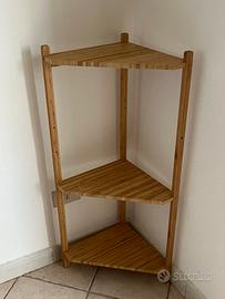 Scaffale angolare RÅGRUND IKEA in bambù