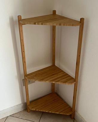 Scaffale angolare RÅGRUND IKEA in bambù