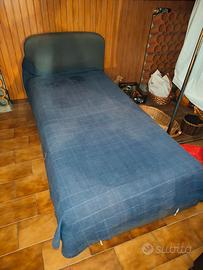 Letto 1 piazza con materasso