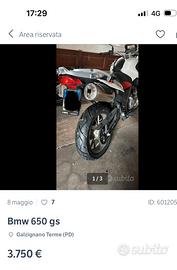 Moto BMW Gs 650