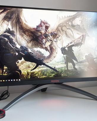 AOC AGON Monitor 27” QHD HDR 165Hz Gaming 1ms