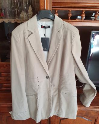 Giacca donna SYM taglia 52 color panna. 