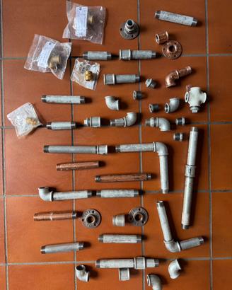 Tubi Flange Raccordi Ferro Zincato M3/4