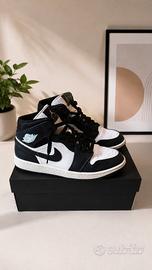 Jordan 1 mid – Navy blue/White – Originali