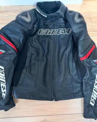 Giacca moto donna Dainese in pelle nera(taglia 48)