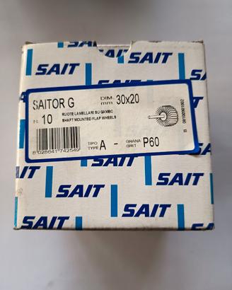 Lotto 80 ruote Abrasive SAITOR G Gambo 6mm