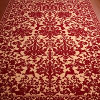 Tappeto classico rosso e beige di bonorva