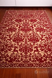 Tappeto classico rosso e beige di bonorva