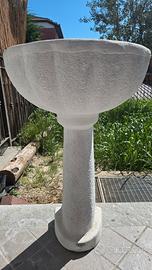 NUOVO Lavandino/fontana in pietra bianco