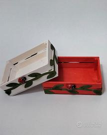 Cassettina cassetta scatola legno decorazione casa