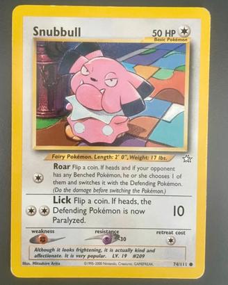 Snubbull mazzo neo genesis