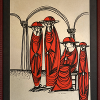 Vittorio M. Di Carlo-serigrafia "I giudici rossi”
