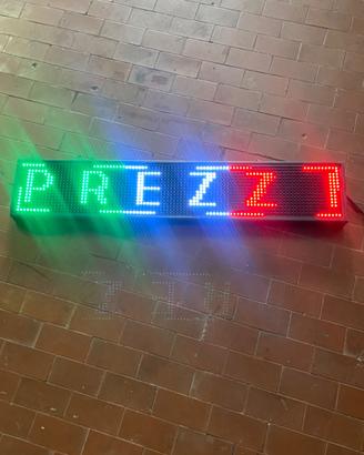 Insegna Luminosa LED Multicolor 100x20 cm