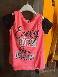 Maglia rosa ragazza