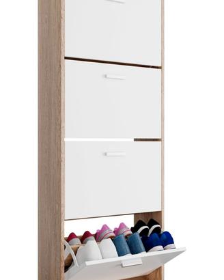 Scarpiera Salvaspazio Stile Scandinavo (24 paia)