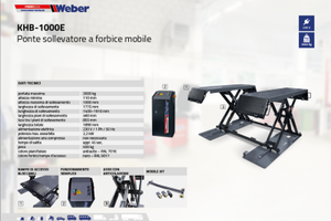 Ponte sollevatore forbice mobile 1mt. 220v. 3.0Ton