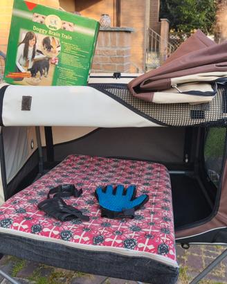 trasportino + materasso + descrizione
