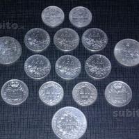 MONETE in ARGENTO 15 bellissime PERFETTE EUROPA