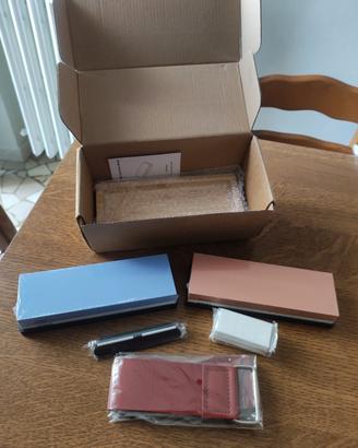 Set pietre per affilare coltelli,nuovo