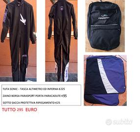 PARACADUTISMO - TUTA - BORSA - SOTTOSACCA