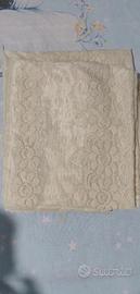 Tenda antica due pannelli ricamo floreale