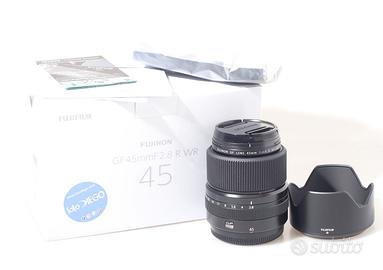 OBIETTIVO FUJI GF 45 MM F/2.8 R WR. GARANZIA.