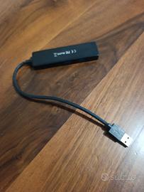 Hub USB TSUPY multiporta USB3.0 lettore SD/microSD