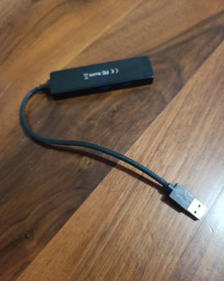 Hub USB TSUPY multiporta USB3.0 lettore SD/microSD
