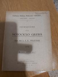 istruzioni motociclo GILERA militare