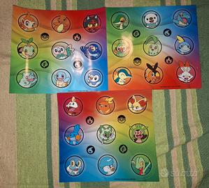 pokemon set completo fogli adesivi 30 anniversario
