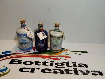 SET GUNPOWDER 3 BOTTIGLIE VUOTE IN CERAMICA 