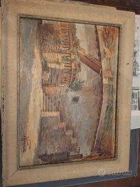 Quadro firmato Luigi Widemann su legno