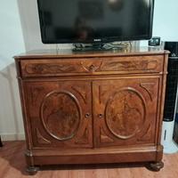credenza / cassettiera in radica