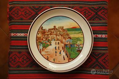 Piatto decorativo in ceramica