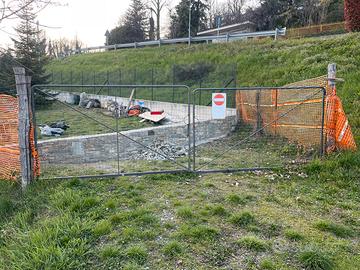 Cancello da cantiere in ferro