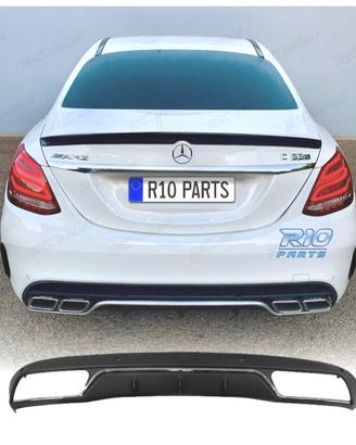 DIFFUSORE MERCEDES CLASSE C W205 15-21 LOOK C63 FI