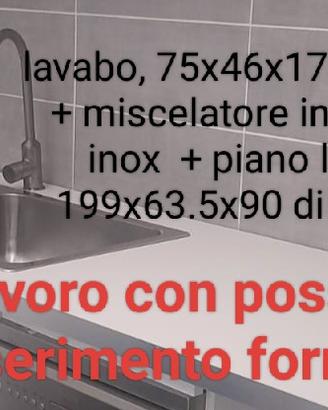  per ristrutturazione elimino: piano lavoro cucina