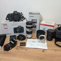Canon EOS 6D + 17-40 + 70-200 + flash