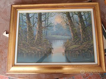 Quadro Boschivo - Ferretti - olio su tela