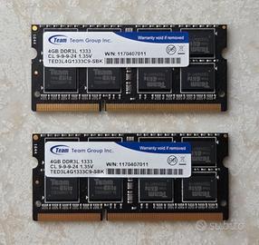 RAM SODIMM Team Group 8GB (2x4GB) DDR3L 1333MHz