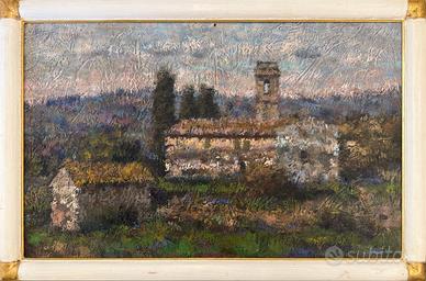 Cristiano Batacchi pittore quadro Scorcio di campa