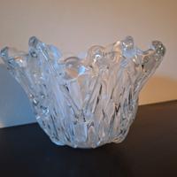 Vaso in vetro lavorato a mano