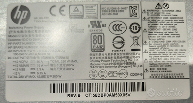 HP EliteDesk 800 G2 Alimentatore 280W