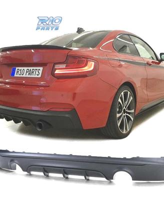 DIFFUSORE BMW F22 F23 LOOK M PERFORMANCE NERO OPAC