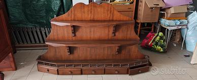 Mensola Piattaia in legno Massello multiuso