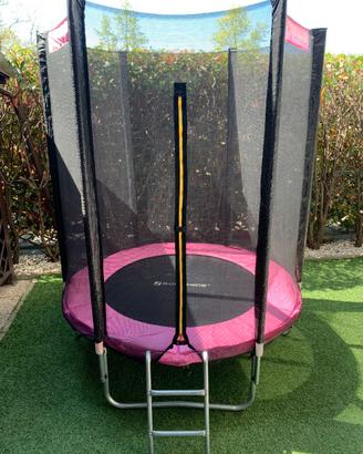 Trampolino elastico giardino  183L x 183l x230H cm