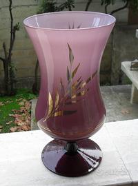 Vaso grande in cristallo raffinato - anni 60