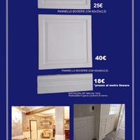 pannello boiserie in gesso decoro parete