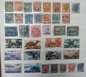 Lotto francobolli Colonie Italiane in ERITREA 