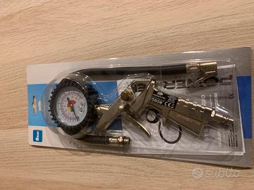 Pistola gonfiaggio pneumatici manometro compress